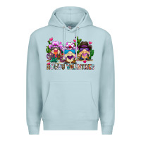 Blue Mist howdy valentines Premium Hoodie - CowhideDigitalArt