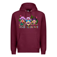 Burgundy howdy valentines Premium Hoodie - CowhideDigitalArt