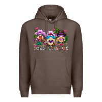 Coffee howdy valentines Premium Hoodie - CowhideDigitalArt