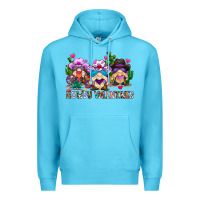 Ocean Blue howdy valentines Premium Hoodie - CowhideDigitalArt