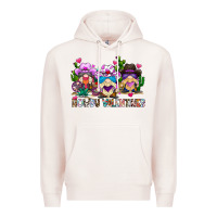 Pale Pink howdy valentines Premium Hoodie - CowhideDigitalArt