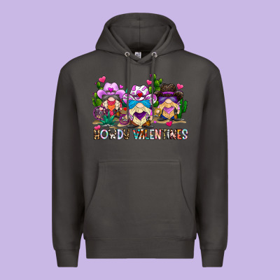 Howdy Valentines Premium Hoodie Designed By Cowhidedigitalart