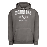 Morro Bay California Ca Vintage Athletic Sports Design Urban Hoodie | Teevron