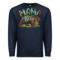 Navy mama bear Premium Sweatshirt - BarkalooDesign