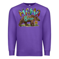 Purple mama bear Premium Sweatshirt - BarkalooDesign