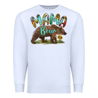 White mama bear Premium Sweatshirt - BarkalooDesign