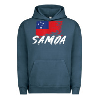 Pigment Midnight Navy samoan gifts   somoan flag t shirt Urban Hoodie - longCreatives