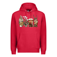 Cardinal skeleton coffee Premium Hoodie - Jasminsmagicworld