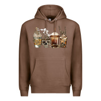 Chestnut skeleton coffee Premium Hoodie - Jasminsmagicworld
