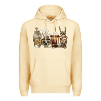 Pina Colada skeleton coffee Premium Hoodie - Jasminsmagicworld
