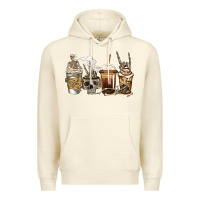 Sandshell skeleton coffee Premium Hoodie - Jasminsmagicworld