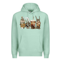 Seafoam skeleton coffee Premium Hoodie - Jasminsmagicworld