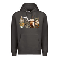 Smoke skeleton coffee Premium Hoodie - Jasminsmagicworld
