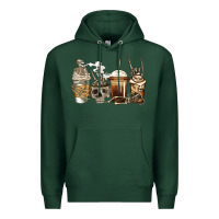 Sports Green skeleton coffee Premium Hoodie - Jasminsmagicworld