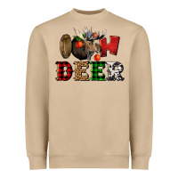 Mushroom oh deer christmas Heavyweight Sweatshirt - LillyAllenDesigns