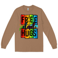 Toasted Coconut free dad hugs Long Sleeve Tee - OliviaCreatesArt