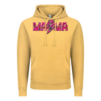 Vintage Mustard Mama neon lightning bolt mother's day Vintage Hoodie - HowdyJamesFarm