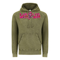 Vintage Olive Mama neon lightning bolt mother's day Vintage Hoodie - HowdyJamesFarm