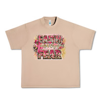 Burro faith over fear breast cancer 12 inches 300 dpi Urban Heavy Tee - CowGirlArtShop