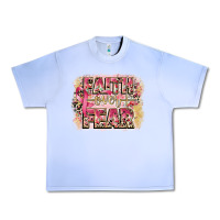 Grape Ice faith over fear breast cancer 12 inches 300 dpi Urban Heavy Tee - CowGirlArtShop
