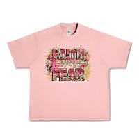 Salmon faith over fear breast cancer 12 inches 300 dpi Urban Heavy Tee - CowGirlArtShop