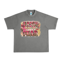 Tornado faith over fear breast cancer 12 inches 300 dpi Urban Heavy Tee - CowGirlArtShop