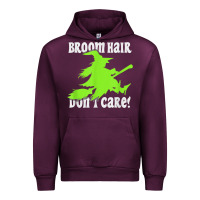 Mauve Wine witches saying broom hair dont care halloween camper joke Urban Hoodie - longCreatives