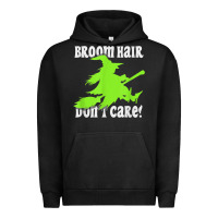 Pigment Black witches saying broom hair dont care halloween camper joke Urban Hoodie - longCreatives