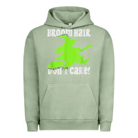 Pigment Oil Green witches saying broom hair dont care halloween camper joke Urban Hoodie - longCreatives