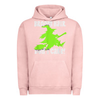 Pigment Salmon witches saying broom hair dont care halloween camper joke Urban Hoodie - longCreatives