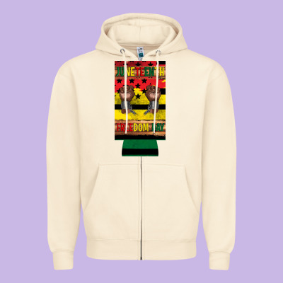 Juneteenth Freedom Day 12 Oz Can Cooler (slim) 2 Zipper Hoodie Designed By Artiststas