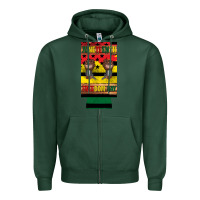 Sports Green juneteenth freedom day 12 oz can cooler (slim) 2 Zipper Hoodie - Artiststas
