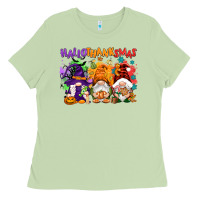 Matcha Hallothanksmas gnomes Ladies Tee - NancyCooperArtShop
