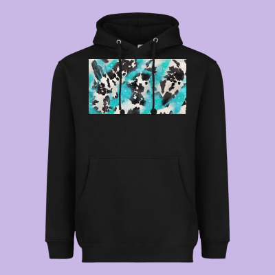 Cowhide Glitter  Cup Heavyweight Hoodie Designed By Barkaloodesign