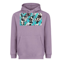 Lavender cowhide glitter  cup Heavyweight Hoodie - BarkalooDesign