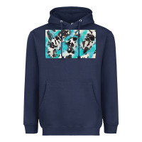 Navy cowhide glitter  cup Heavyweight Hoodie - BarkalooDesign