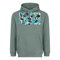 Sage cowhide glitter  cup Heavyweight Hoodie - BarkalooDesign
