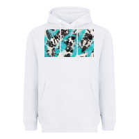White cowhide glitter  cup Heavyweight Hoodie - BarkalooDesign
