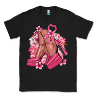 Black Cancer high heels Cancer Awareness Classic Tee - HowdyJamesFarm