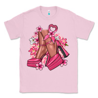 Bubblegum Pink Cancer high heels Cancer Awareness Classic Tee - HowdyJamesFarm
