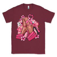 Burgundy Cancer high heels Cancer Awareness Classic Tee - HowdyJamesFarm