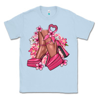 Dusty Blue Cancer high heels Cancer Awareness Classic Tee - HowdyJamesFarm