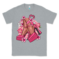 Heather Grey Cancer high heels Cancer Awareness Classic Tee - HowdyJamesFarm