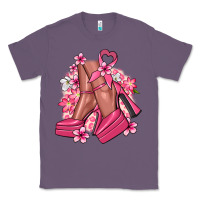 Lavender Cancer high heels Cancer Awareness Classic Tee - HowdyJamesFarm