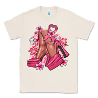 Natural Cancer high heels Cancer Awareness Classic Tee - HowdyJamesFarm