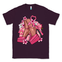 Plum Cancer high heels Cancer Awareness Classic Tee - HowdyJamesFarm