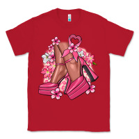 Red Cancer high heels Cancer Awareness Classic Tee - HowdyJamesFarm