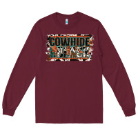 Burgundy Cowhide is the New Black Long Sleeve Tee - Jasminsmagicworld