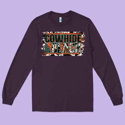 Cowhide Is The New Black Long Sleeve Tee Designed By Jasminsmagicworld