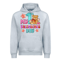 Heather Grey my first valentines day Urban Hoodie - AdoDesignShop